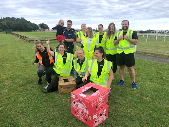 IVHQ Staff collecting and delivering food boxes for local families in need at Christmas time