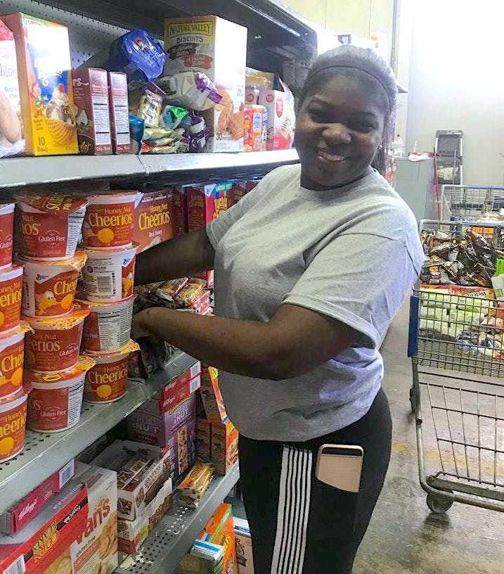 More than 400 pounds of food was donated to residents of San Juan.