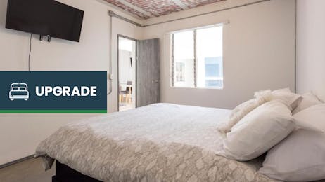 Private room upgrade at the hostel