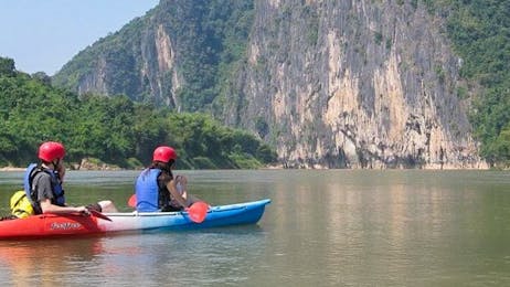 Buddha Cave & Kuang Si Waterfall Kayak Excursion (1 day)