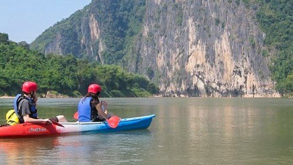 Buddha Cave & Kuang Si Waterfall Kayak Excursion (1 day)