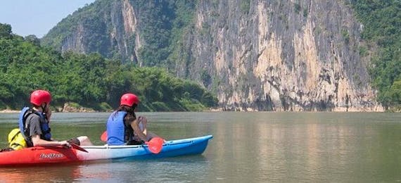 Buddha Cave & Kuang Si Waterfall Kayak Excursion (1 day)