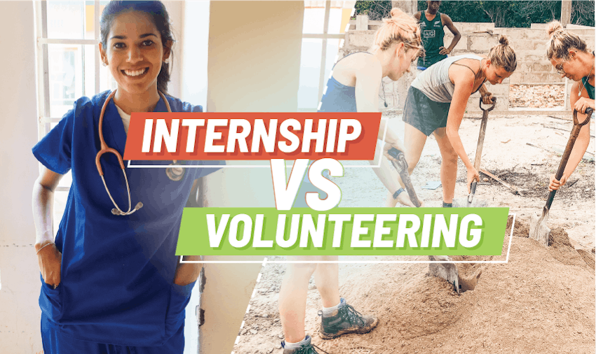 Internship vs volunteering