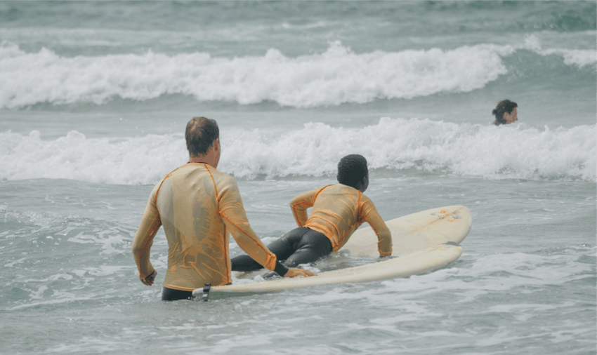 Adventure holiday as a volunteer teachign surfing in South Africa with IVHQ