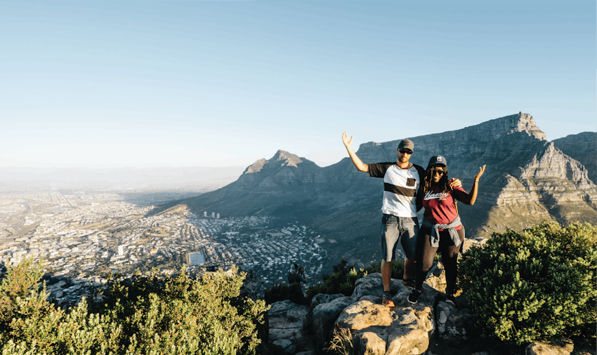Adventure holidays abroad on South Africa's Table Mountain with IVHQ