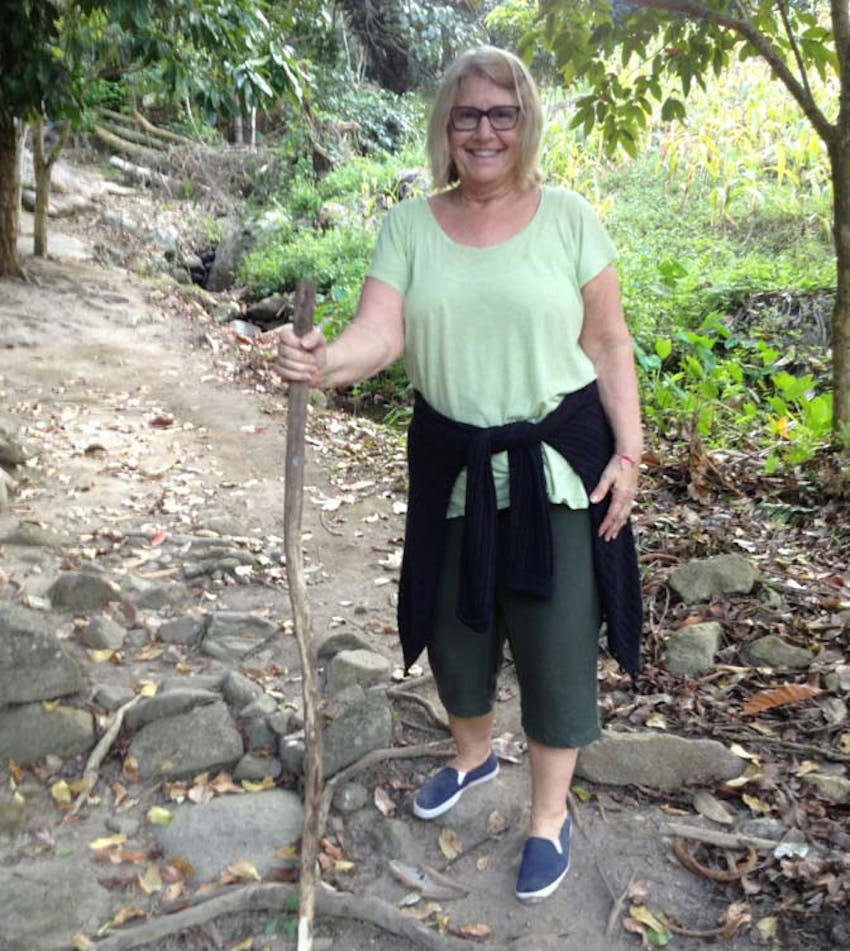 Hiking during an IVHQ weekend as an older volunteer in Thailand
