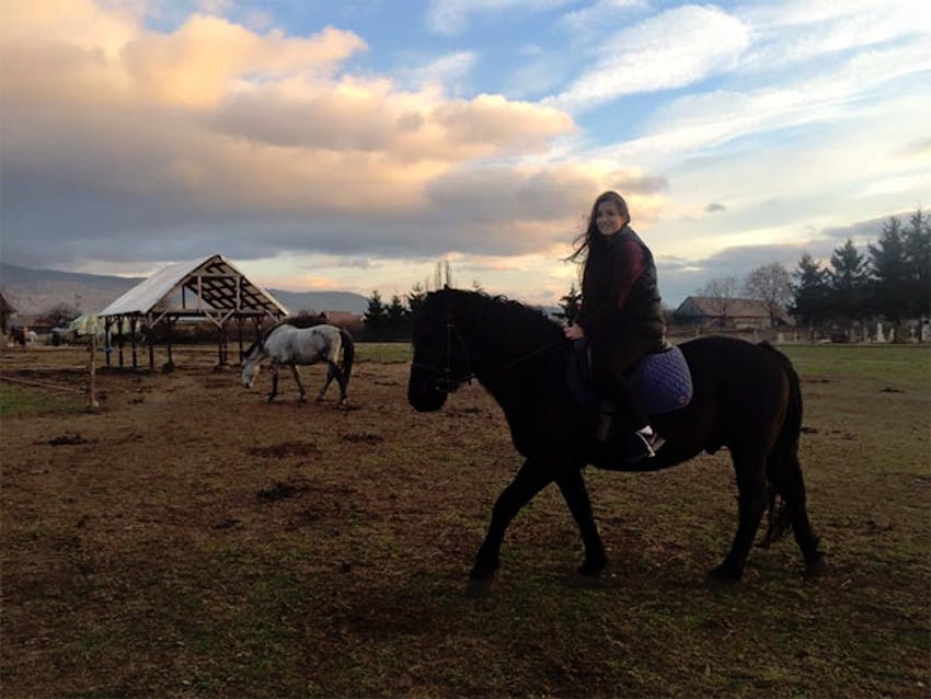 Horse riding in Romania with IVHQ