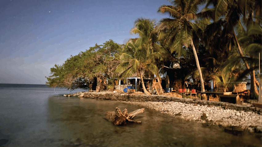 Picturesque view of the Marine Conservation volunteer site in Placencia, Belize