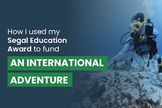 Chelsea, a WSU AmeriCorps alum, traveled to Belize with International Volunteer HQ, to join a Marine Conservation volunteer project, with the text How I used my Segal Education Award to fund an international adventure