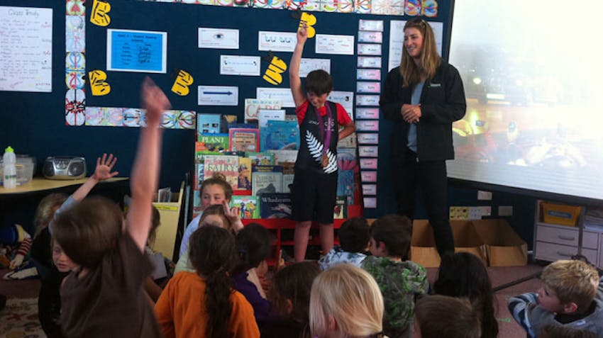 Olympic Rower, Rebecca Scown, in Taranaki, New Zealand