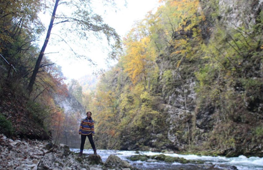 IVHQ volunteer, Carmen, traveling through Slovenia
