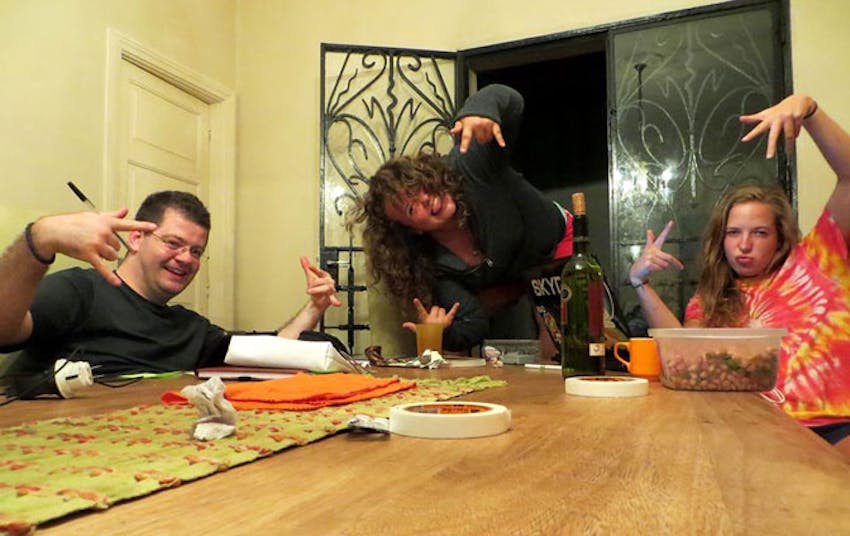 Making friends in the IVHQ Brazil volunteer house