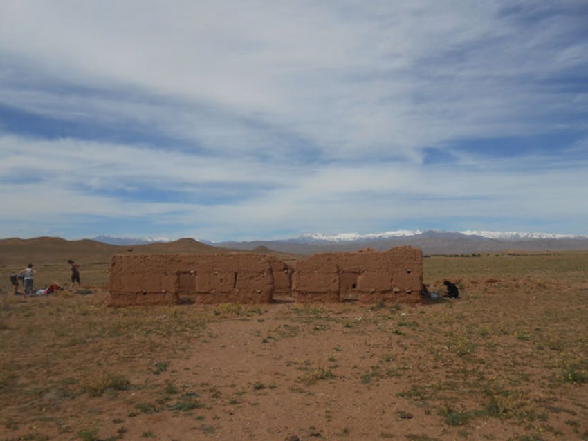 Visiting ruins in Morocco