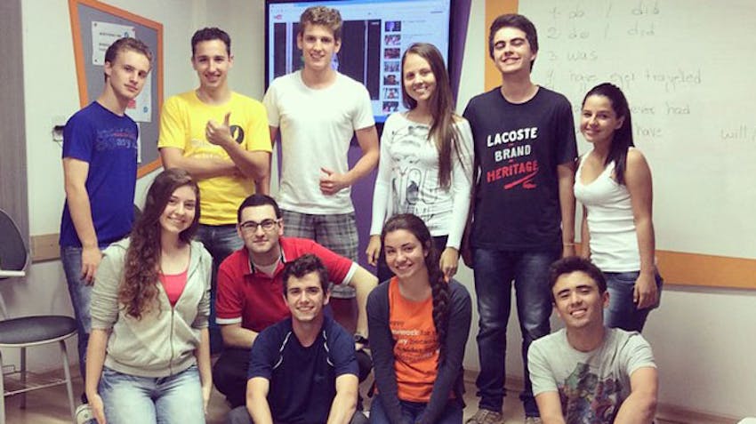 IVHQ scholarship winner, Armando, as a teacher at home in Brazil