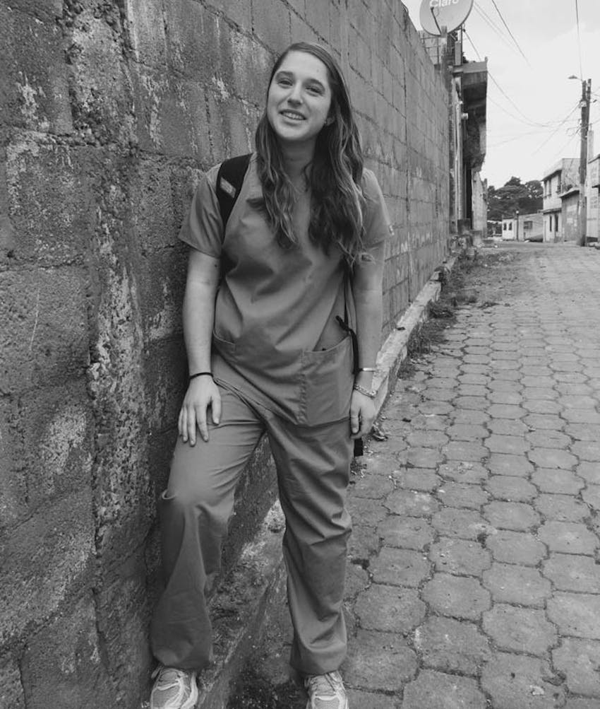 IVHQ Medical Volunteer in Guatemala in scrubs