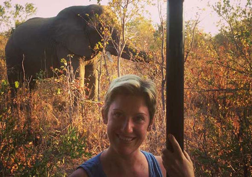 IVHQ volunteer in Melanie in Victoria Falls with IVHQ