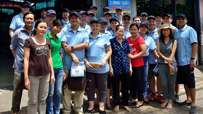 Corporate volunteering with IVHQ - Microsoft Group