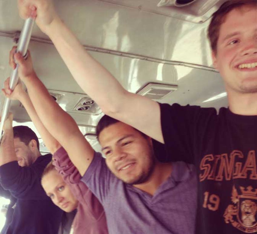 Volunteering in Peru - Bus Ride in Lima