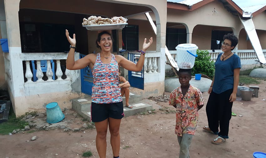 Experiencing local life is a highlight of volunteering in Ghana