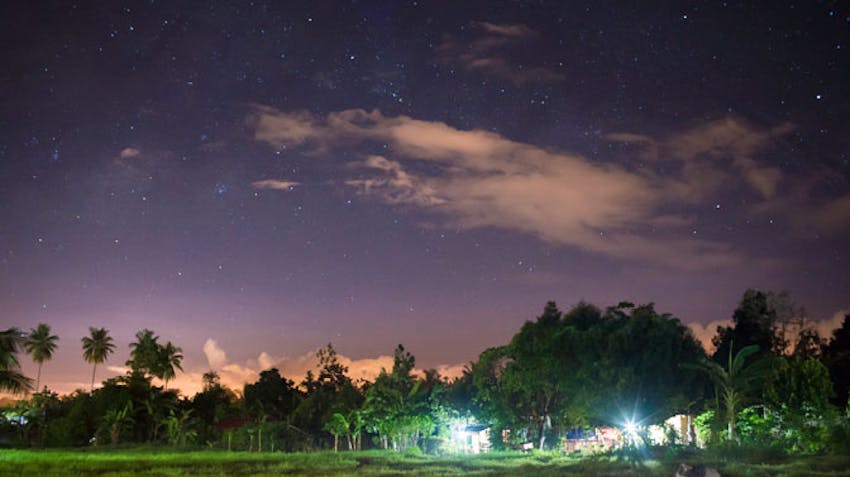 View from the IVHQ volunteer house in the Philippines in the evening