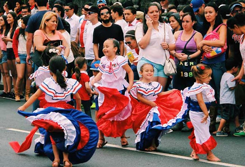 Independence Day parade in Costa Rica