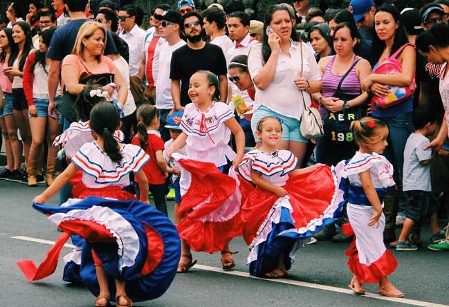 Independence Day parade in Costa Rica