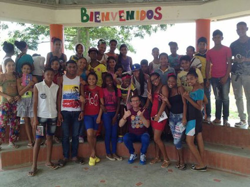 Teaching volunteer Danny, in Colombia with IVHQ