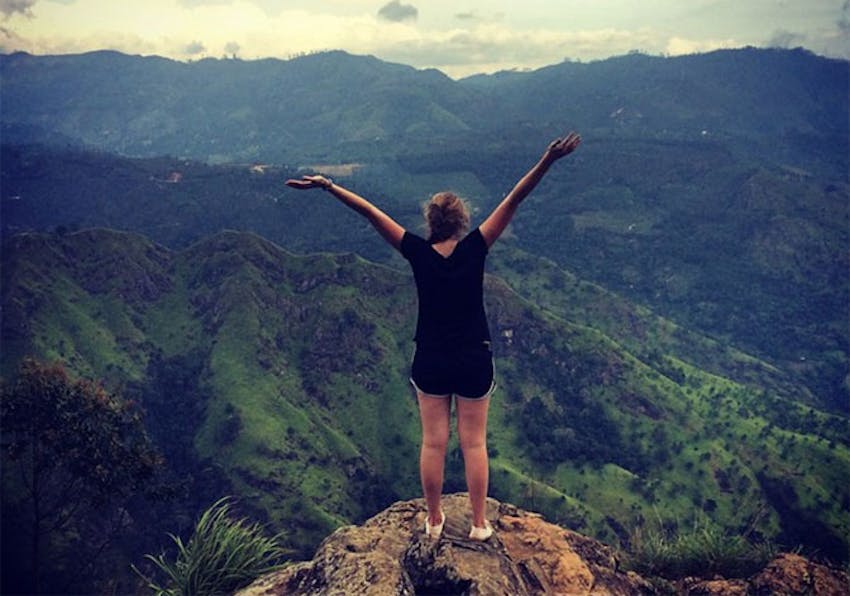 IVHQ volunteer Megan in Sri Lanka with IVHQ