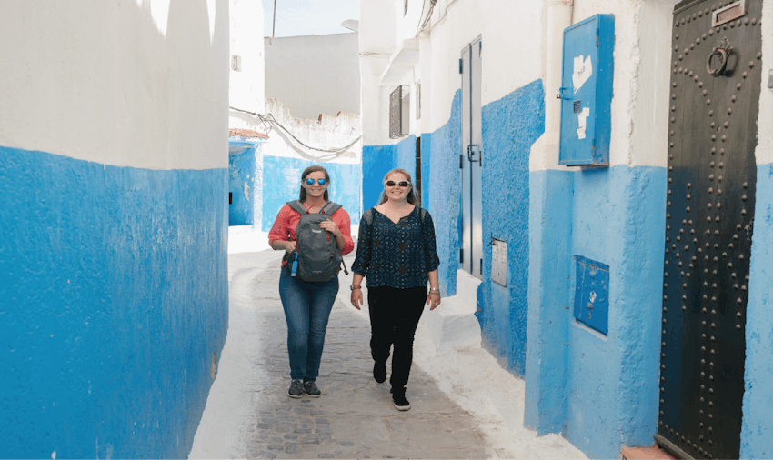 The sreets of Rabat make for some great exploring for IVHQ volunteers in Morocco