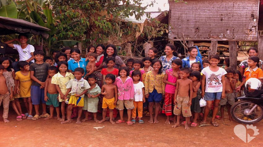 IVHQ volunteer Vin Kebblewhite as a volunteer in Cambodia