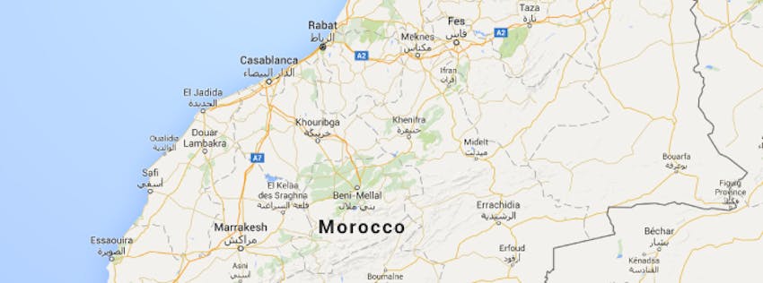 Where Should You Volunteer In Morocco - Map