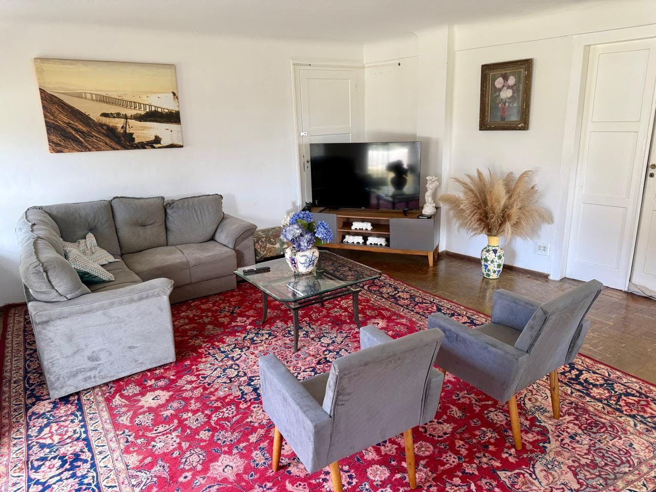 Communal space at IVHQ volunteer accommodation in Brazil