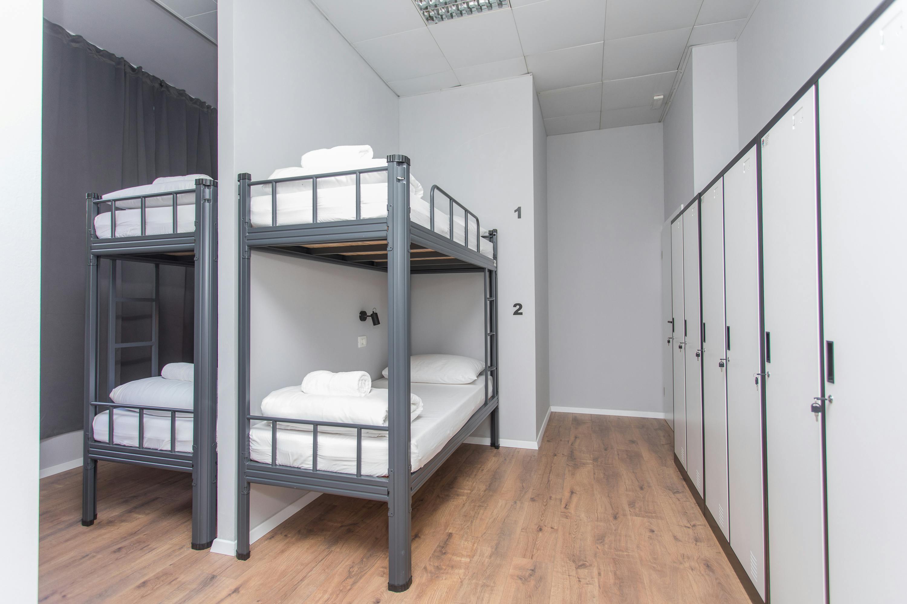 Typical hostel bedroom in Split, Croatia while abroad with IVHQ