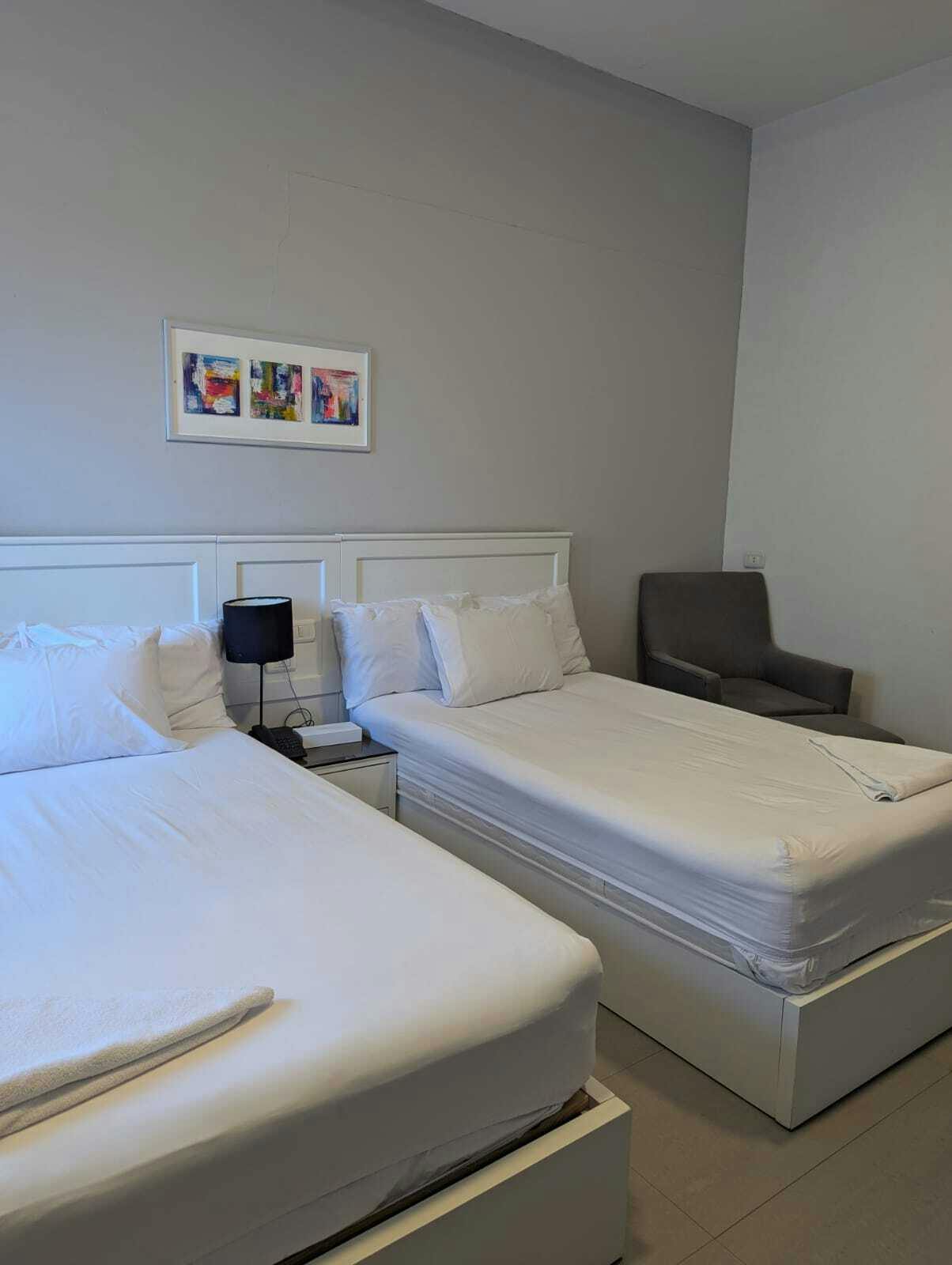 IVHQ Volunteer bedroom in the hotel in Cairo, Egypt