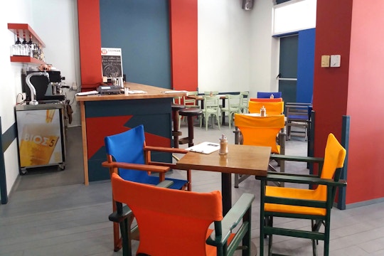 IVHQ accommodation volunteer dining area in Greece, Athens