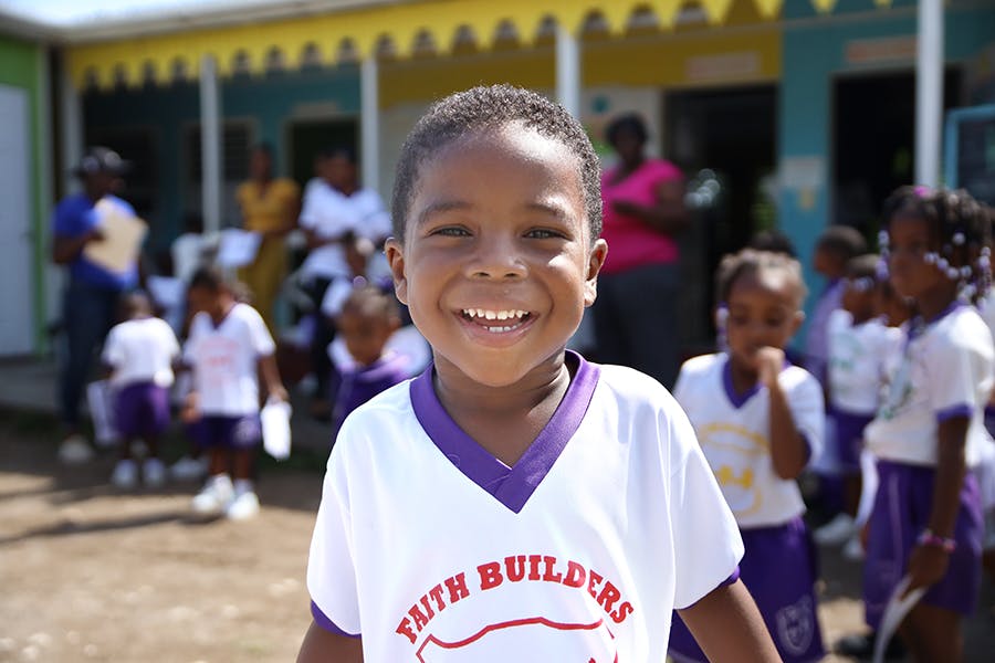 A local kid at the IVHQ Teaching and School Support project in Jamaica