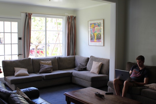 IVHQ New Zealand volunteer accommodation living area