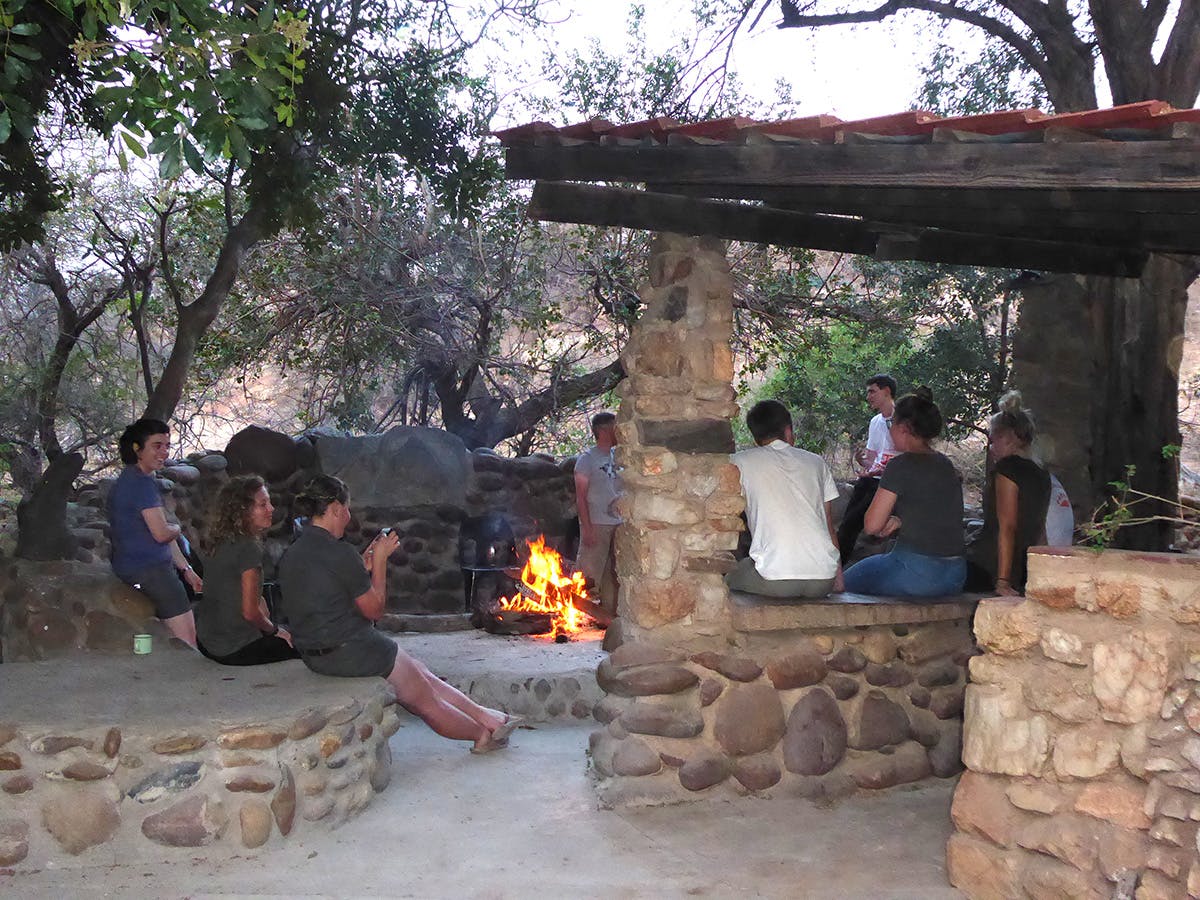 IVHQ wildlife conservation volunteer accommodation outdoor BBQ in Kruger National Park, South Africa