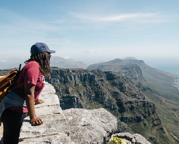 IVHQ volunteer exploring Table Mountain in Cape Town, South Africa with IVHQ