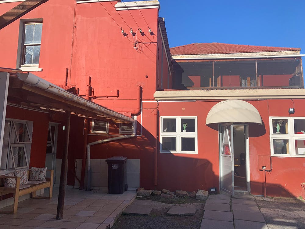 Outside view of volunteer accomodation house in Cape town, South Africa with IVHQ