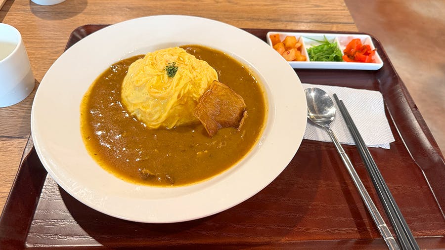 A meal presented at the IVHQ Soup Kitchen volunteer project in Seoul, South Korea