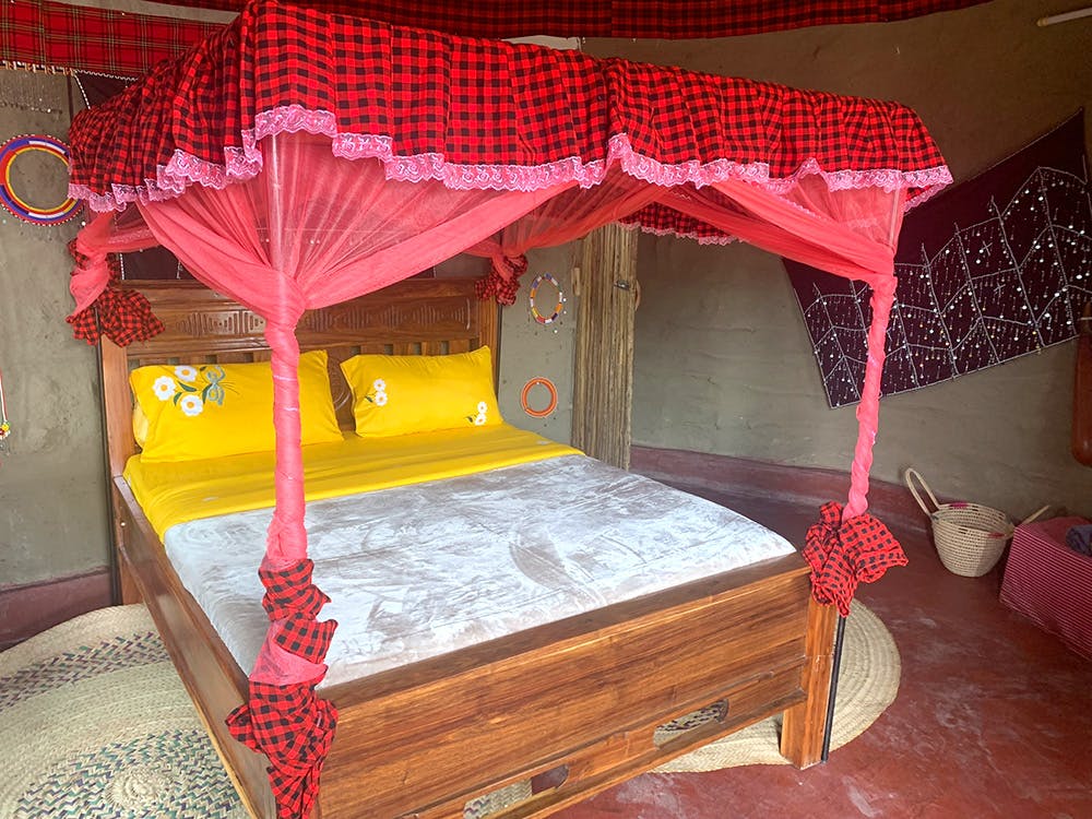 IVHQ volunteer bedroom at the Maasai Cultural Immersion project in Tanzania