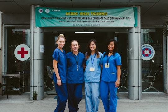 Group of Medical volunteers with IVHQ in Vietnam - Ho Chi Minh City