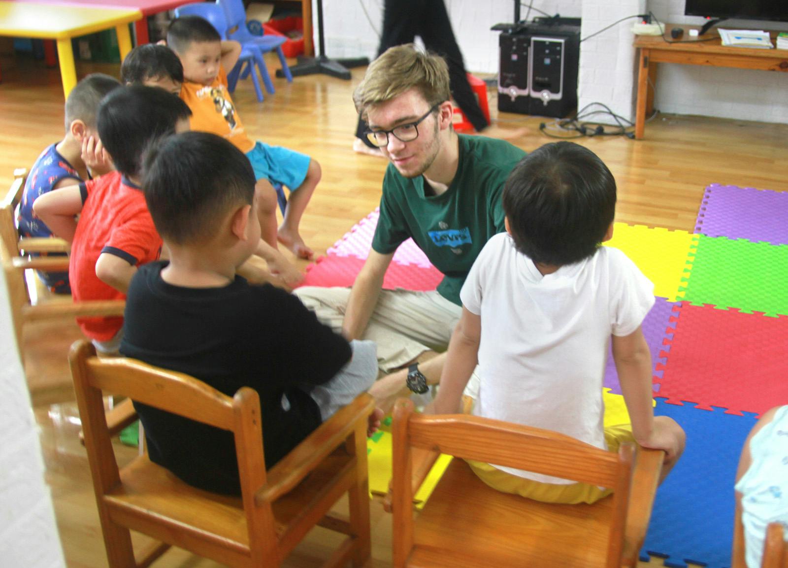 IVHQ volunteer on the Childcare project in Vietnam
