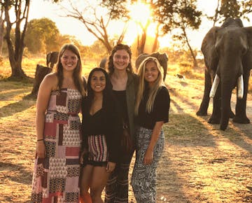 Free time on the weekend on a safari in Zambia