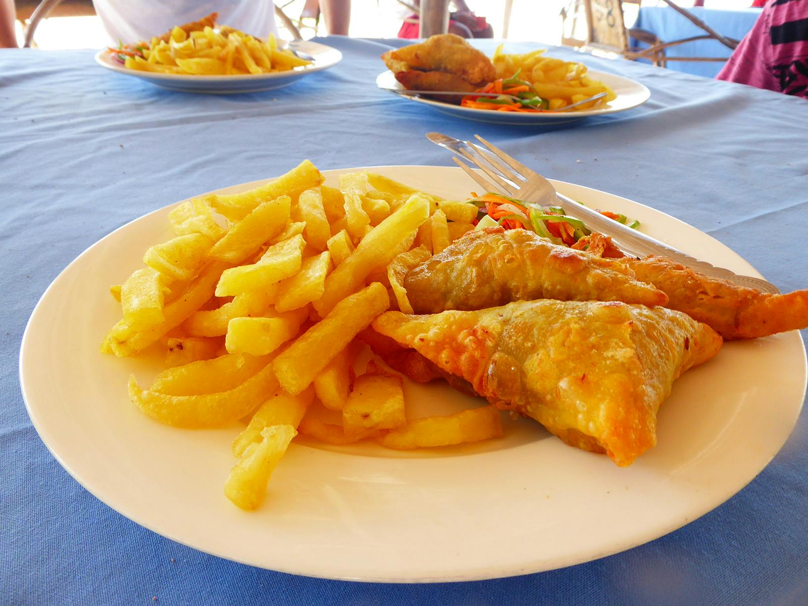 IVHQ typical volunteer meal in Zanzibar