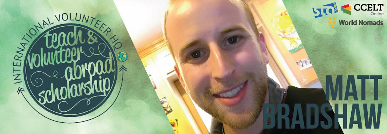 2016 Teach & Volunteer Abroad Scholarship Finalist Header - Matt Bradshaw