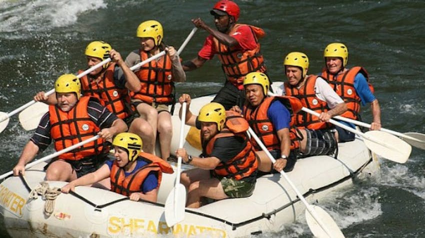 Go water water rafting as an IVHQ volunteer in Victoria Falls