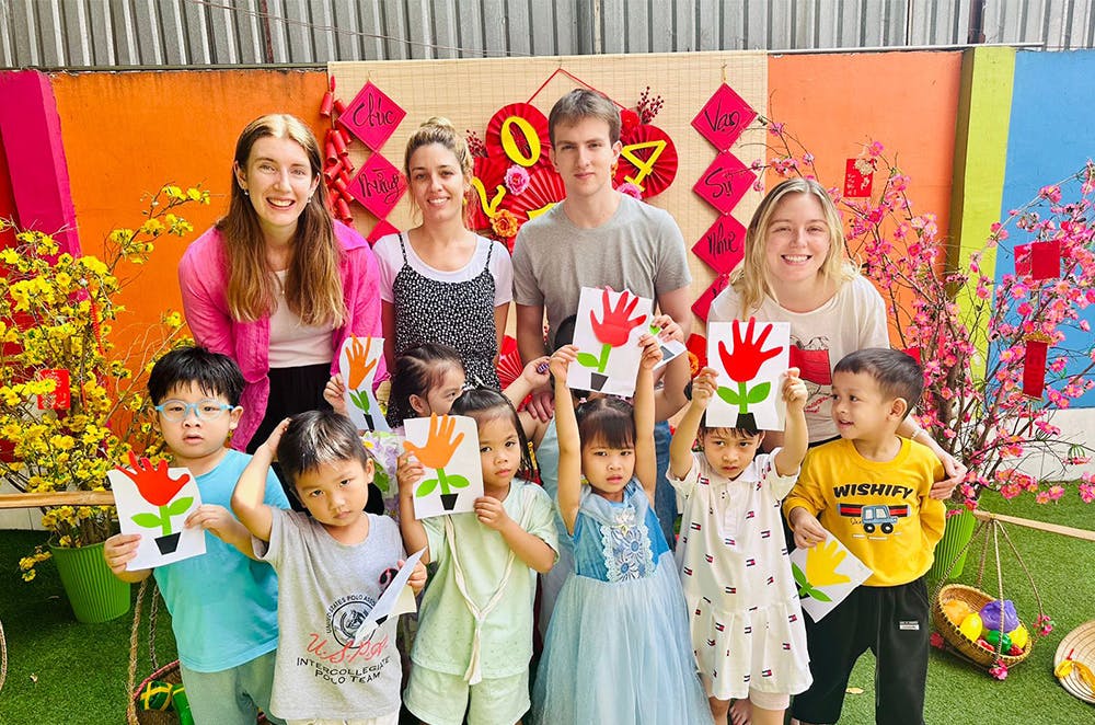 Jess Chadwick Vietnam volunteer trip projects with IVHQ.