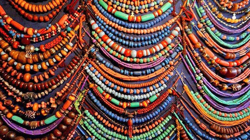 Marrkech Medina beads from the markets